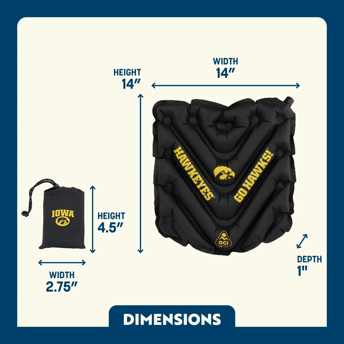 GCI Outdoor product detail: V Seat™ - Iowa Hawkeyes X8 — V Seat™ - Iowa Hawkeyes