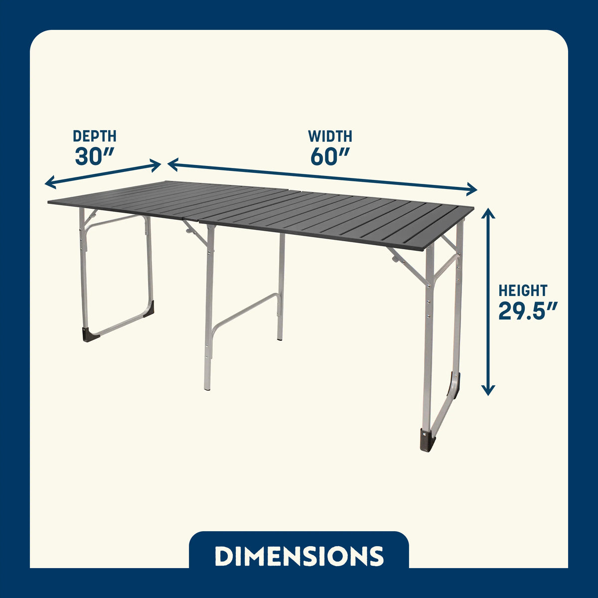 GCI Outdoor product view: Slim-Fold Table XL™ M0 — Slim-Fold Table XL™
