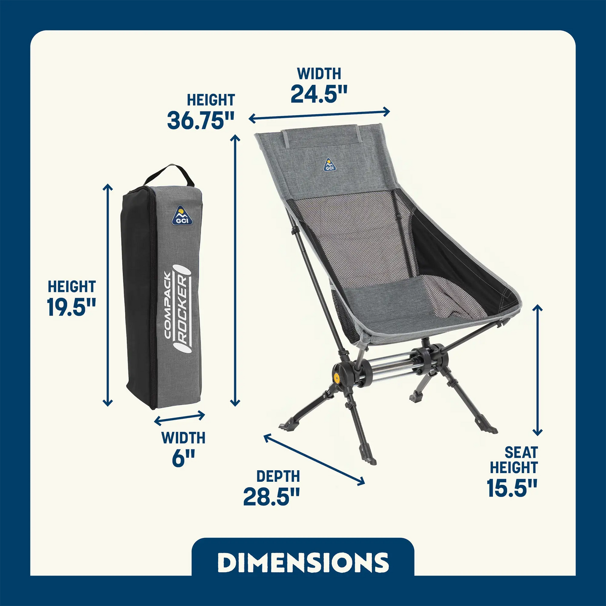 GCI Outdoor product detail: ComPack Rocker™ L3 — ComPack Rocker™