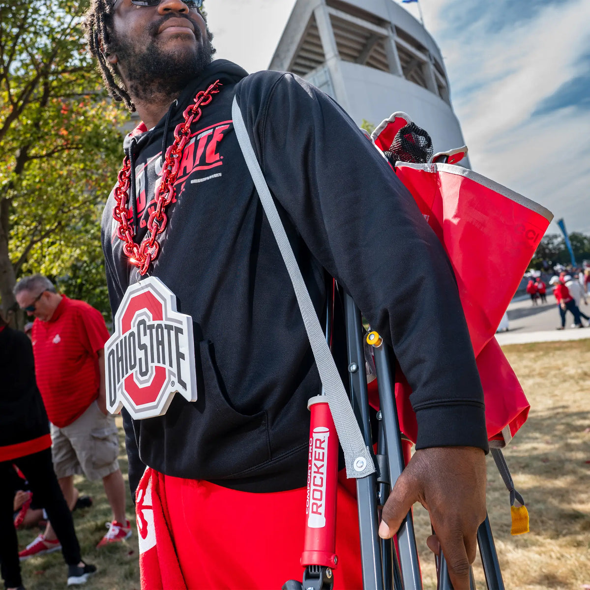 GCI Outdoor product image: Comfort Pro Rocker™ - Ohio State Buckeyes V9 — Comfort Pro Rocker™ - Ohio State Buckeyes