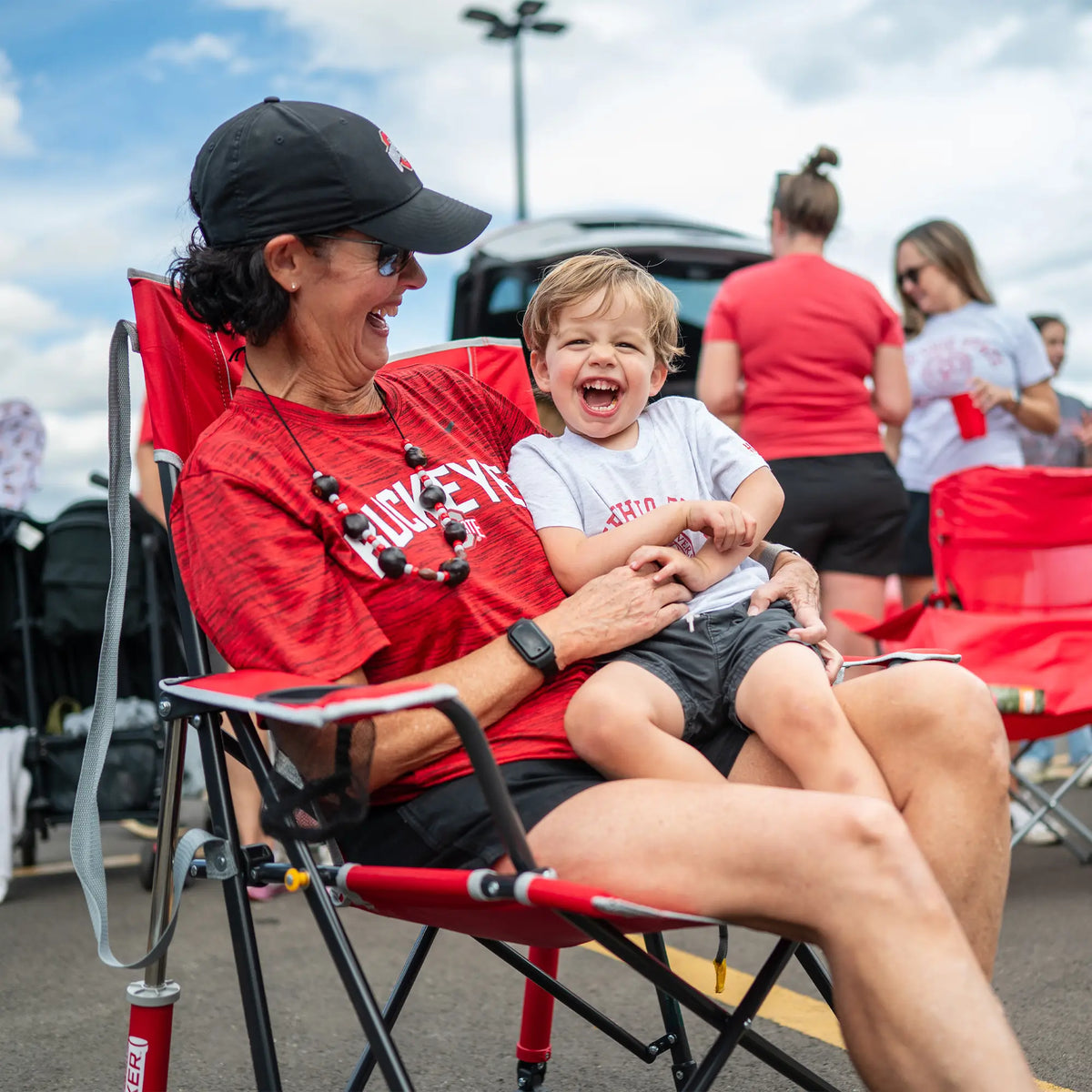 GCI Outdoor product detail: Comfort Pro Rocker™ - Ohio State Buckeyes V9 — Comfort Pro Rocker™ - Ohio State Buckeyes